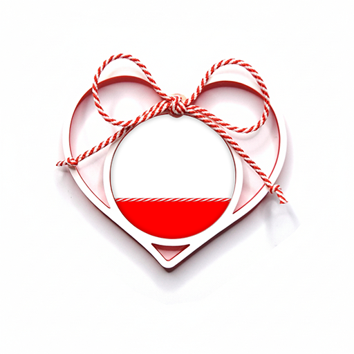 Mărțișor Personalizat 3D Magnetic - Cu Poză, Nume Sau Text - Vedere Mască